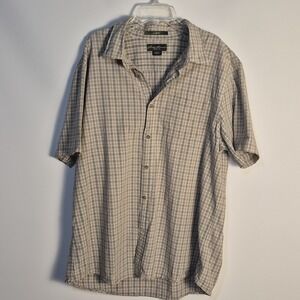 Eddie Bauer XL Classic Fit Button Up Shirt Plaid Short Sleeve Men